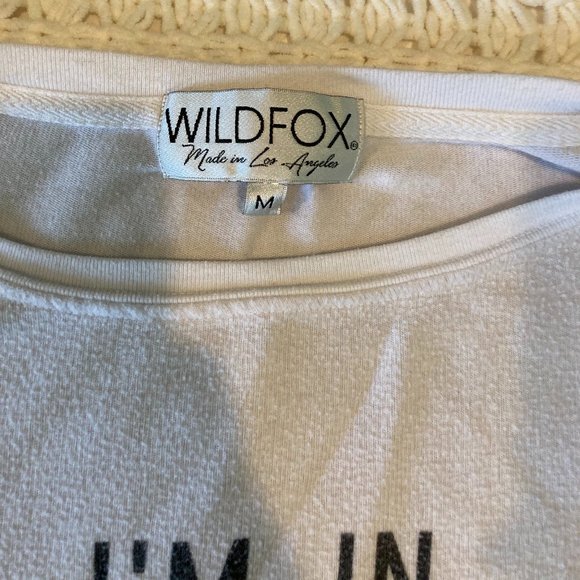 Wildfox No Shape to Workout White Sweater - Picture 4 of 4